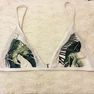 {Rip curl} palm leaf bathing suit top
